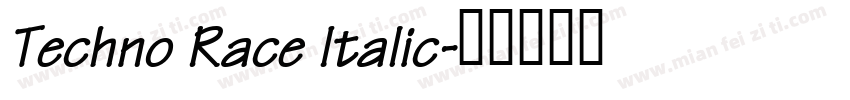 Techno Race Italic字体转换